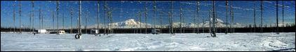 [panorama sítě antén HAARP]